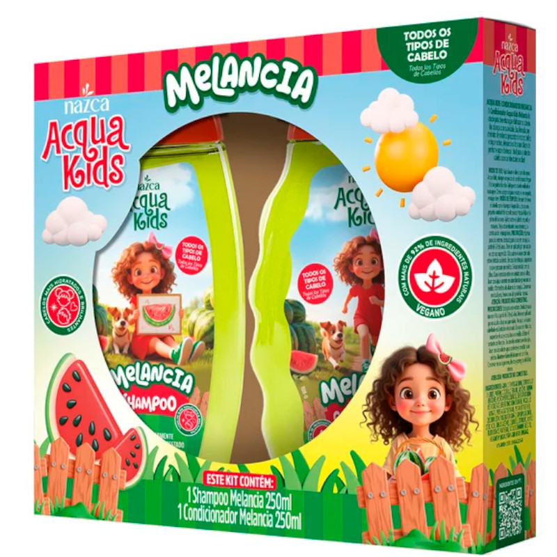 KIT SH+CD ACQUA KIDS 250ML MELANCIA