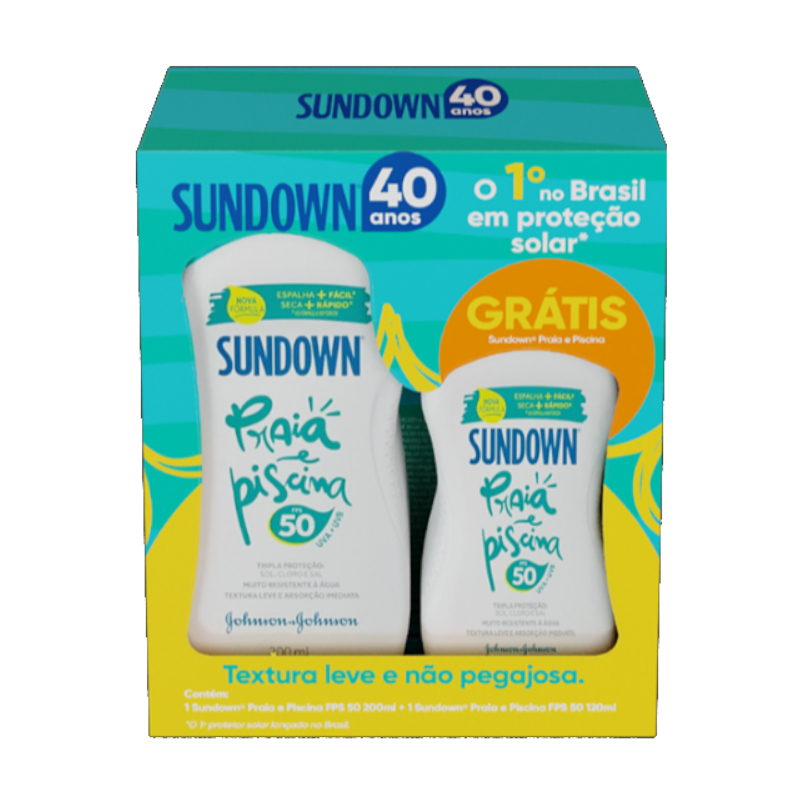 SUNDOWN PRAIA/PISCINA FPS50 200ML+100ML