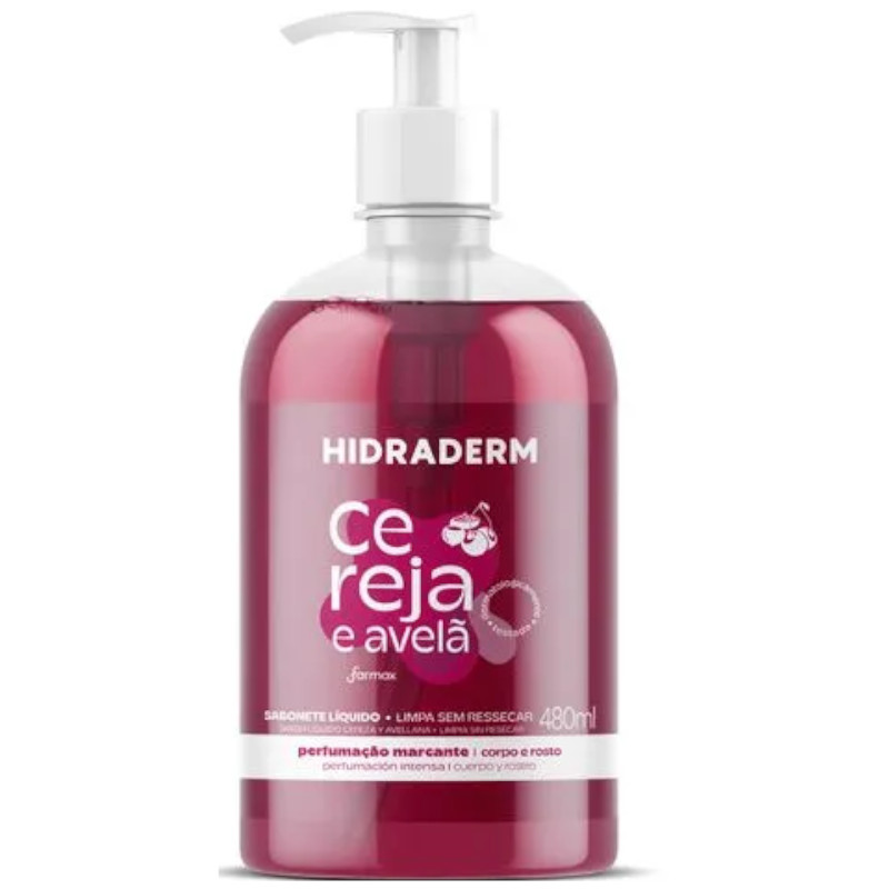 SAB LIQ HIDRADERM 480ML CEREJA