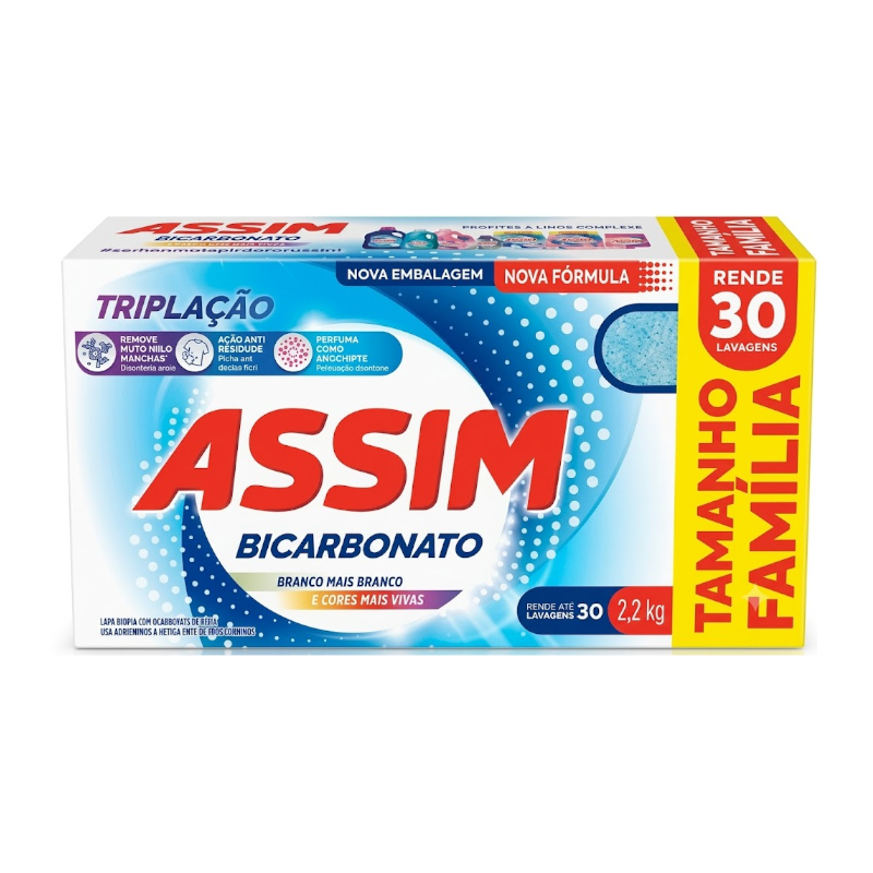 SABAO PO ASSIM 2,2KG BICARBONA AZUL (CX)