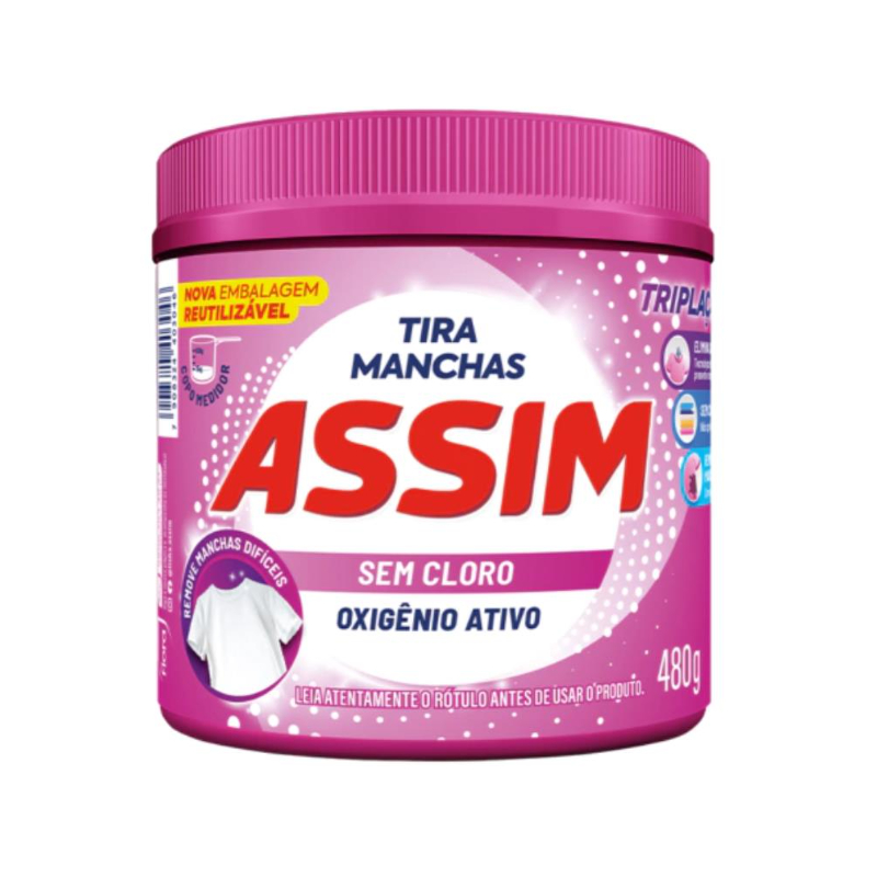 TIRA MANCHAS PO ASSIM 480G POTE