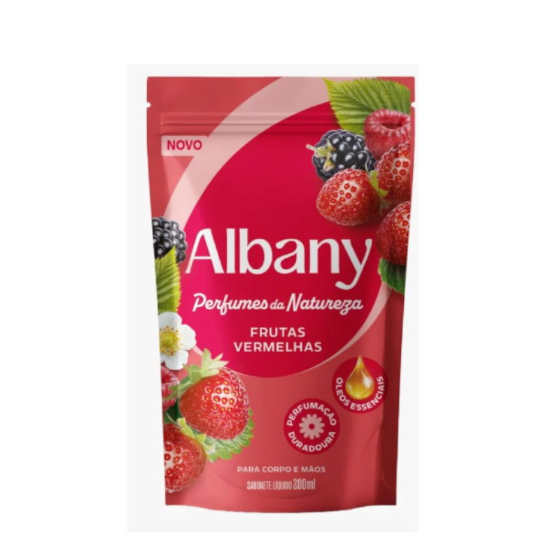 SAB LIQ  ALBANY 200ML FRITAS VERMELH-REF