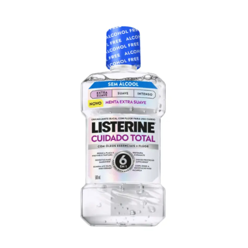 ENX BUC LISTERINE 500ML CUIDA TOTAL SUAV