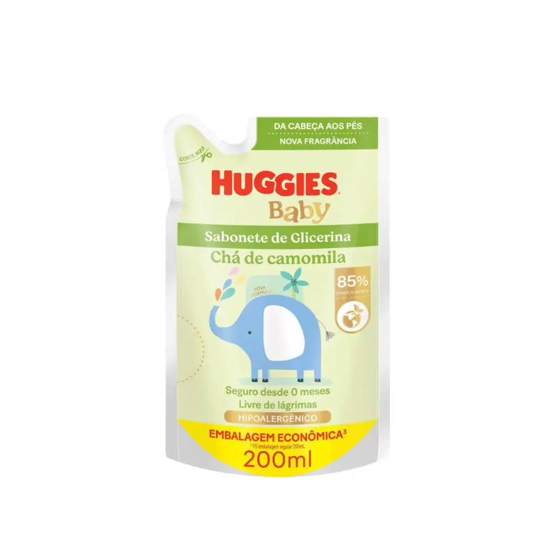 SAB INF LIQ HUGGIES 200ML CAMOMILA-REF