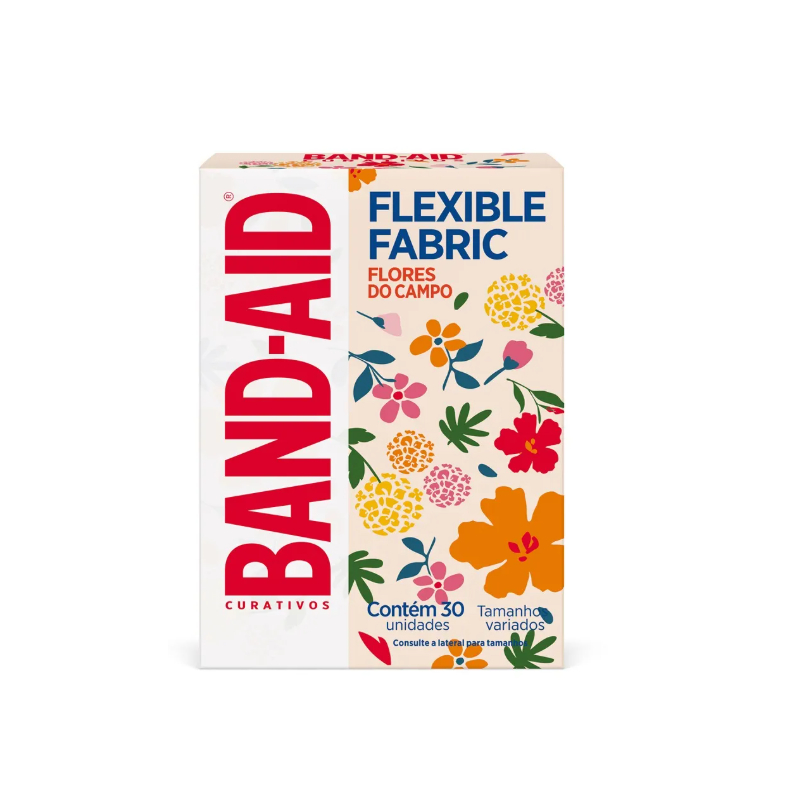 BAND-AID JOHNSON FLEX C/30 FLORES