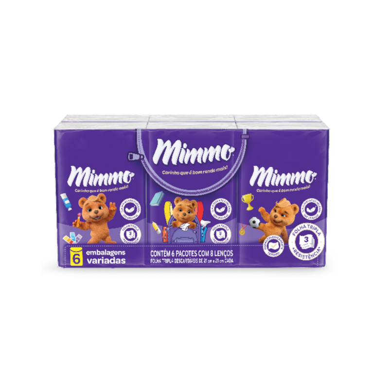 LEN PAPEL MIMMO BOLSO C/8