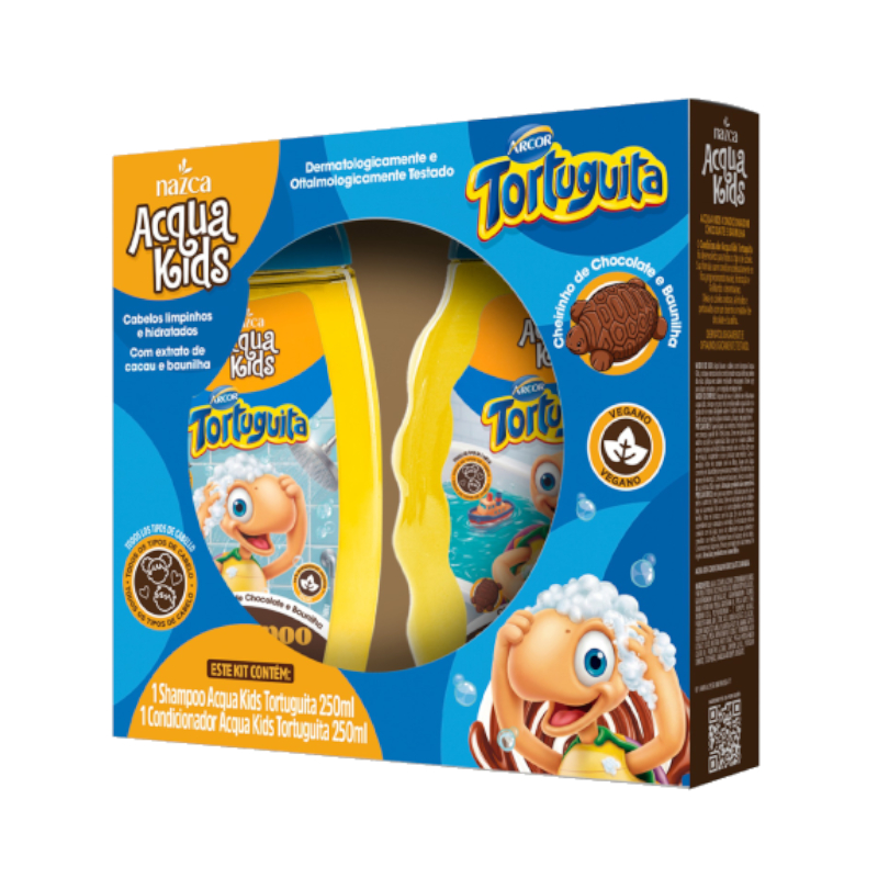 KIT SH+CD ACQUA KIDS 250ML TORTUGUITA
