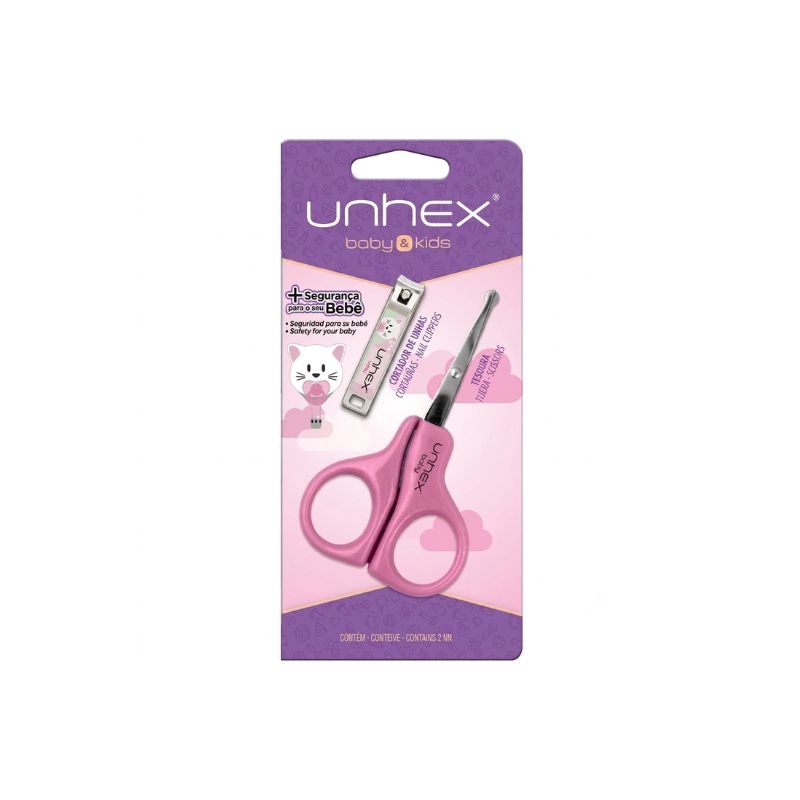 MERHEJE CORTADOR+TESOURA UNHEX BABY ROSA