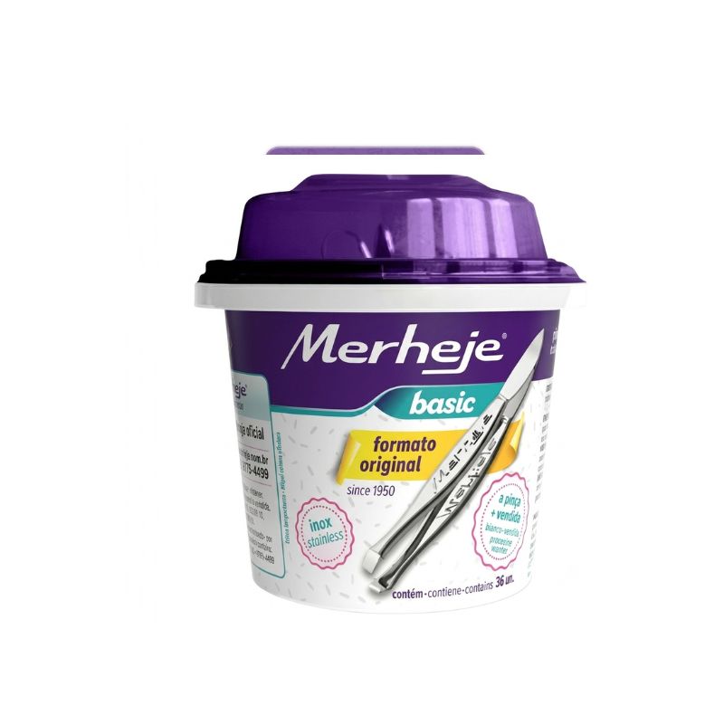 MERHEJE PINCA DEPIL BASIC - POTE C/36