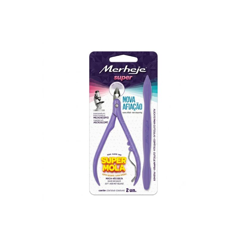 MERHEJE ALICATE CUTIC LILAS C/ ESPATULA