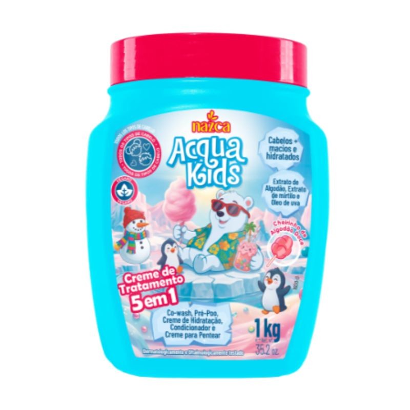 CR TRAT ACQUA KIDS 1KG 5X1 ALGODAO DOCE