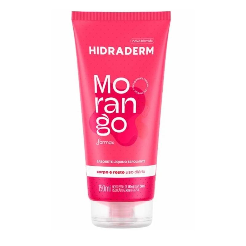 SAB LIQ HIDRADERM ESFOL 150ML MORANGO