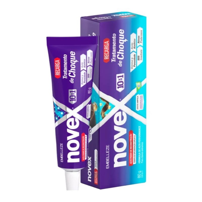 RECARGA NOVEX 80G TRATAMENTO CHOQUE